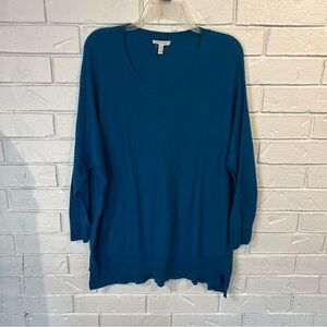 Eileen Fisher Cotton Tunic Sweater womens L